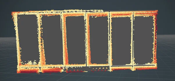 Stairs 3D model and point cloud